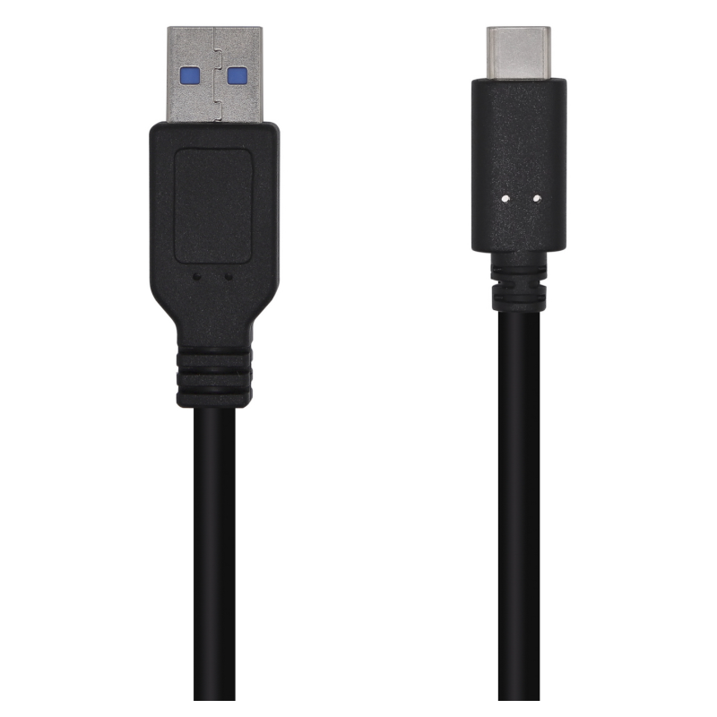 CABLE AISENS USB 31 GEN2 10GBPS 3A TIPO USB C M A M NEGRO 05mts