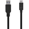 CABLE AISENS USB 31 GEN2 10GBPS 3A TIPO USB C M A M NEGRO 05mts