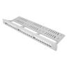 PATCH PANEL LANBERG 24 PUERTOS 1U RACK 19 ORGANIZADOR MODULOS KEYSTONE GRIS