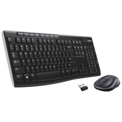 COMBO TECLADO RATON LOGITECH MK270 RF INALAMBRICO NEGRO