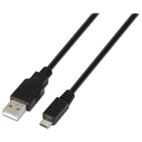 CABLE AISENS USB 20 TIPO A M MICRO B M NEGRO 08M
