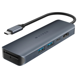 HYPER DRIVE ECOSMART GEN2 UNIVERSAL USB CR 6 IN 1 HUB W 100 W PD POWER