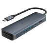 HYPER DRIVE ECOSMART GEN2 UNIVERSAL USB CR 6 IN 1 HUB W 100 W PD POWER