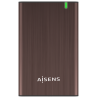 CARCASA HDD AISENS ASE 2525BWN 25 MARRON