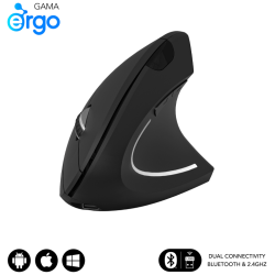 RATON SUBBLIM GLIDE ERGO DUAL NEGRO RECARGABLE