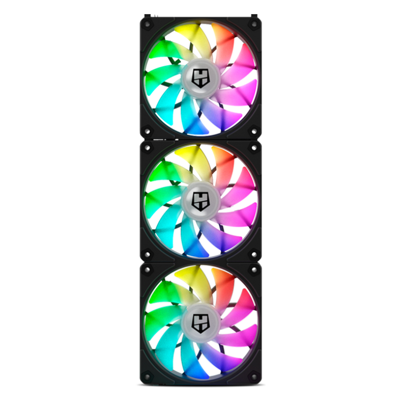 VENTILADOR CAJA NOX HUMMER EASYLINK ARGB FANS KIT NEGROS