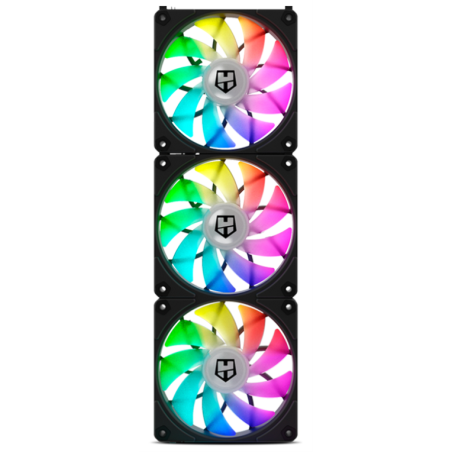 VENTILADOR CAJA NOX HUMMER EASYLINK ARGB FANS KIT NEGROS