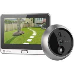 WIRE FREE PEEPHOLE DOORBELL PLATA DP2C EZVIZ