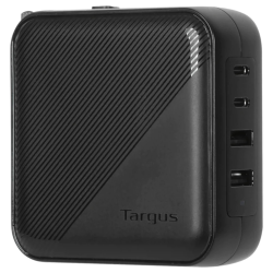 CARGADOR PORTATIL TARGUS 100 W GAN CHARGER MULTI PORT WITH TRAVEL ADAPTERS
