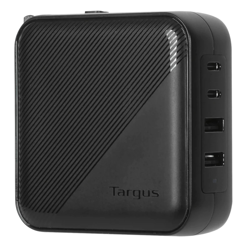 CARGADOR PORTATIL TARGUS 100 W GAN CHARGER MULTI PORT WITH TRAVEL ADAPTERS