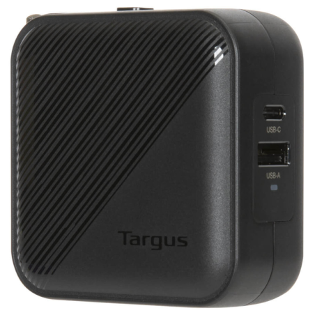 CARGADOR PORTATIL TARGUS 65 W GAN CHARGER MULTI PORT WITH TRAVEL ADAPTERS