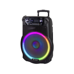 ALTAVOZ KARAOKE TREVI XF 1600 KB 200W AMPLIFAWTROLLEYMIC WIRELESS INCLUIDO