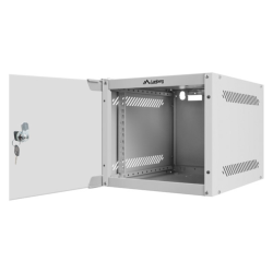 ARMARIO LANBERG MURAL RACK 10 4U 280X310 FLAT PACK SILVER PUERTA CRISTAL