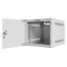 ARMARIO LANBERG MURAL RACK 10 4U 280X310 FLAT PACK SILVER PUERTA CRISTAL