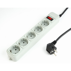 REGLETA GEMBIRD 5 ENCHUFES PROTECTOR CONTRA SOBRETENSIONES 6 PIES