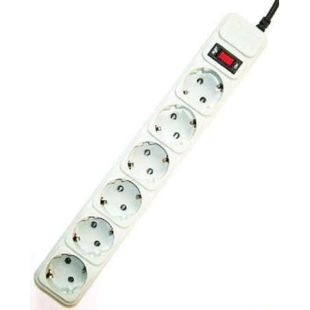 REGLETA GEMBIRD 6 ENCHUFES PROTECTOR CONTRA SOBRETENSIONES 10 PIES