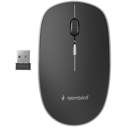 RATON GEMBIRD OPTICO NEGRO BLANCO RF INALAMBRICO PILAS