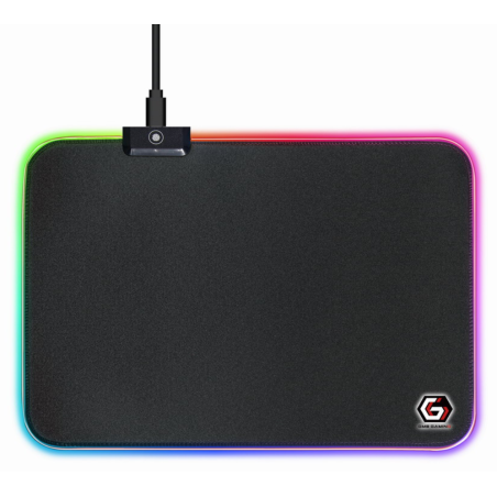 ALFOMBRILLA GAMING GEMBIRD CON EFECTO DE LUZ LED TAMANO M