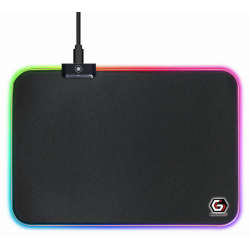 ALFOMBRILLA GAMING GEMBIRD LUZ LED NEGRO M 350X250X4 RGB