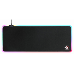 ALFOMBRILLA GAMING GEMBIRD LUZ LED NEGRO L 800X300X4 RGB
