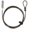 CABLE SEGURIDAD TOOQ NANO 25X6MM COMBINACION PORTATIL