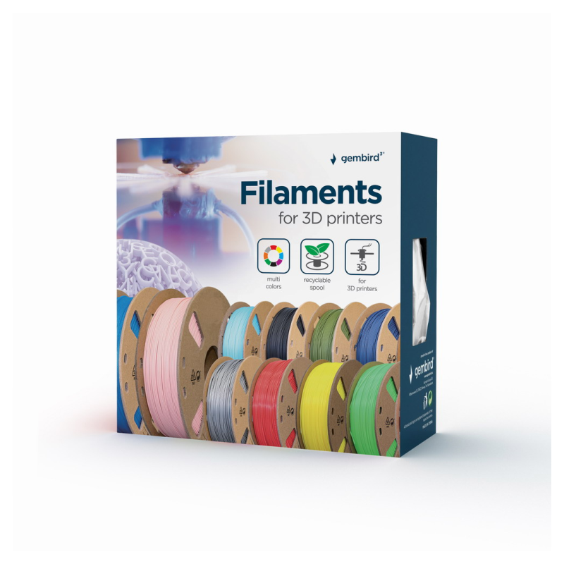 FILAMENTO ABS GEMBIRD ROJO 175 MM 1 KG