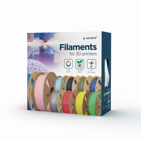 FILAMENTO ABS GEMBIRD ROJO 175 MM 1 KG