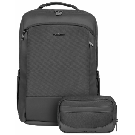 MOCHILA NATEC KUDU PLUS PARA PORTATIL HASTA 156 NEGRA CON ORGANIZADOR 16 LTRS