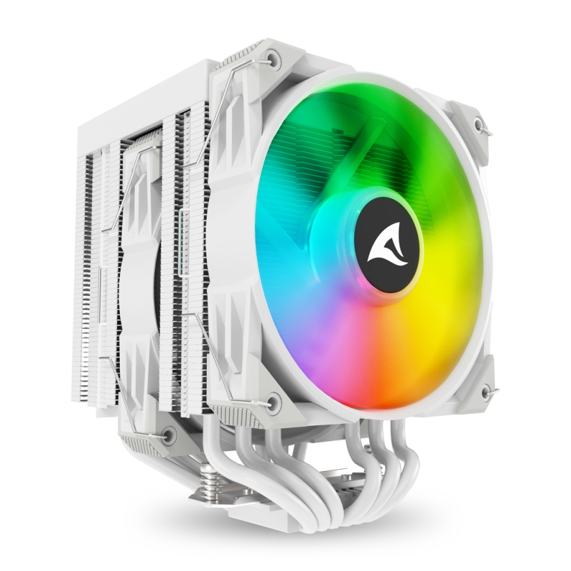 VENTILADOR CPU SHARKOON A60 RGB 120MM BLANCO