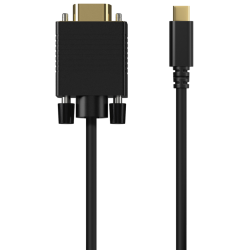 CABLE CONVERSOR AISENS USB C A VGA USB C M HDB15 M NEGRO 08M