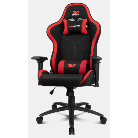 SILLA GAMING DRIFT DR110BR TEJIDO NEGRO ROJO