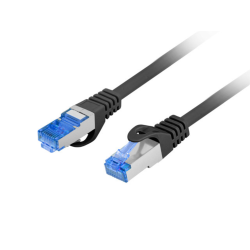 CABLE RED LANBERG LATIGUILLO CAT6A S FTP LSZH CCA 2M NEGRO FLUKE PASSED