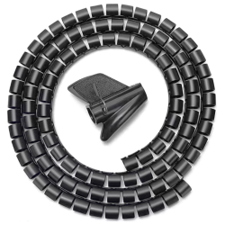 ORGANIZADOR CABLE AISENS EN ESPIRAL 25MM NEGRO 10M