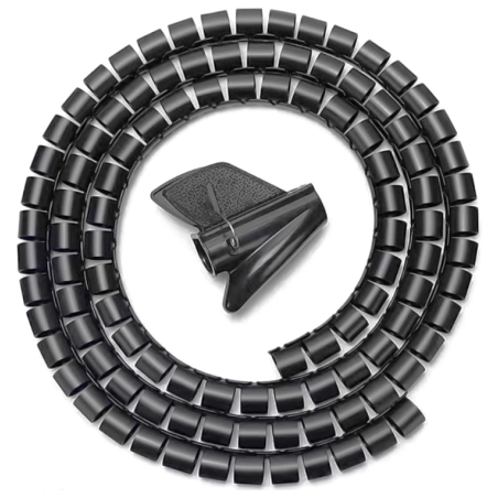 ORGANIZADOR CABLE AISENS EN ESPIRAL 25MM NEGRO 10M