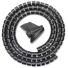 ORGANIZADOR CABLE AISENS EN ESPIRAL 25MM NEGRO 10M