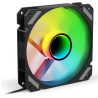 VENTILADOR CAJA SHARKOON MIRROR PWM RGB REVERSE NEGRO