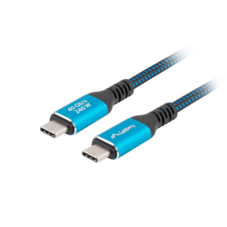 CABLE USB C 40 LANBERG MACHO MACHO 15M 240W 8K 60HZ NEGRO AZUL