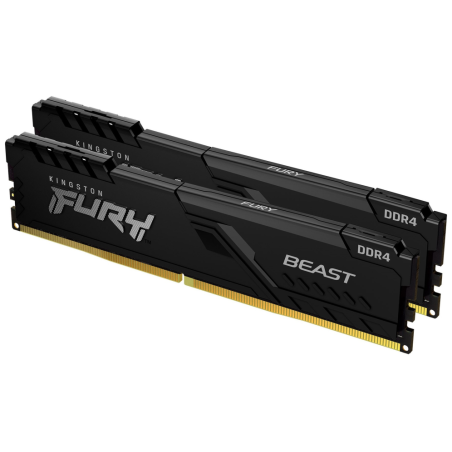 DDR4 KINGSTON 2x 8GB 3200 FURY BEAST NEGRO