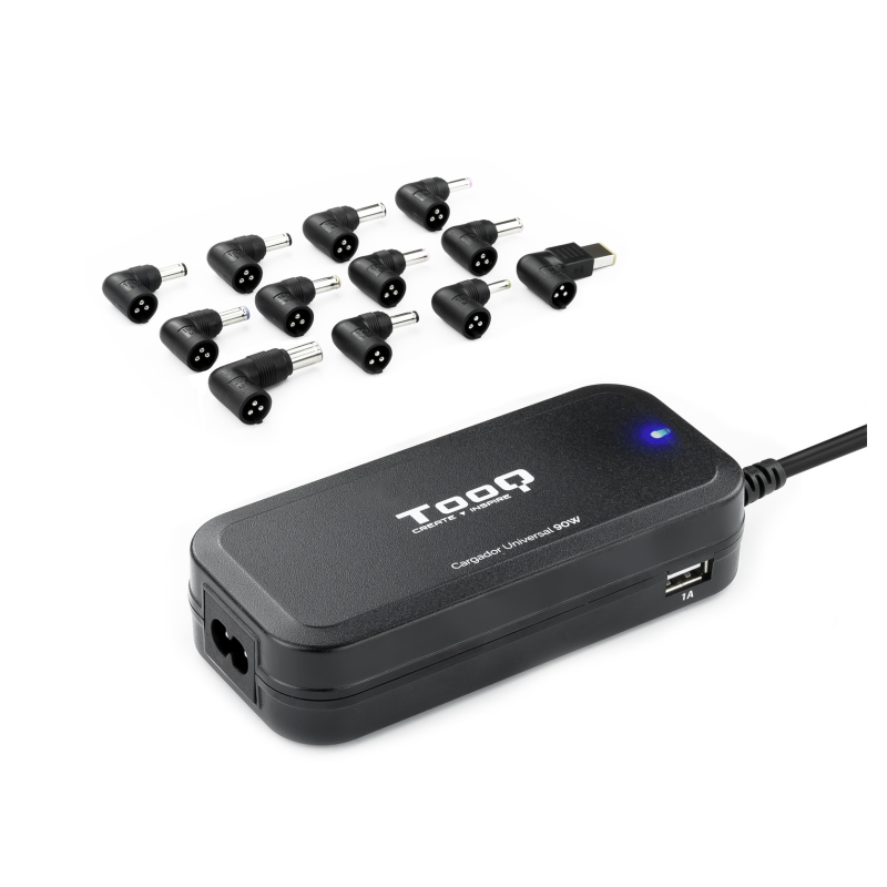 CARGADOR AUTOMATICO UNIVERSAL TOOQ TQLC 90BS02AT 90W 2XUSB 12 CONECTORES