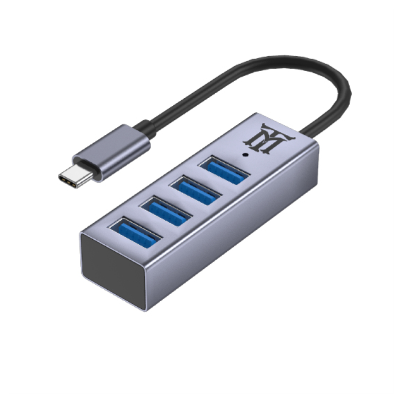 HUB MAILLON PREMIUM TIPO C 31 TO USB 32 ALUMINIO 41