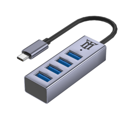 HUB MAILLON PREMIUM TIPO C 31 TO USB 32 ALUMINIO 41