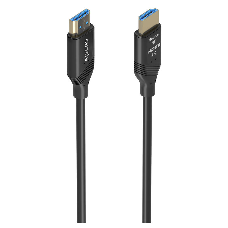 CABLE HDMI AISENS V20 OPTICO ACTIVO AOC 4K60HZ 18GBPS A M A M 20M NEGRO