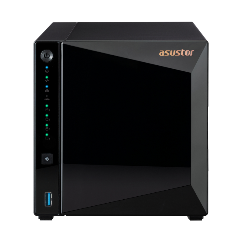 NAS ASUSTOR TOWER 4 BAY QUAD CORE 14GHZ 2GB DDR4 25GBE X1 USB32
