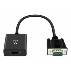 CABLE CONVERTIDOR EWENT VGA MACHO HDMI HEMBRA CON AUDIO 020 METROS