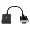 CABLE CONVERTIDOR EWENT VGA MACHO HDMI HEMBRA CON AUDIO 020 METROS