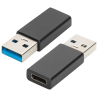 ADAPTADOR EWENT USB 32 GEN 1 TIPO A M USB C F CUERPO DE ALUMINIO