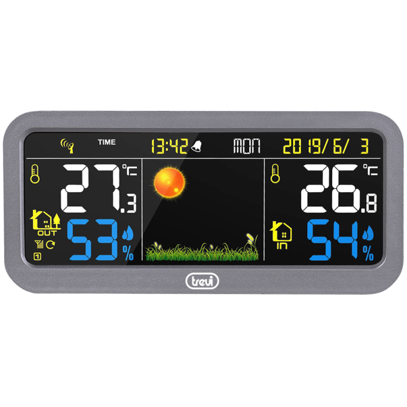 ESTACION METEOROLOGICA TREVI ME 3P20 RC PANTALLA A COLOR Y SENSOR EXTERNO