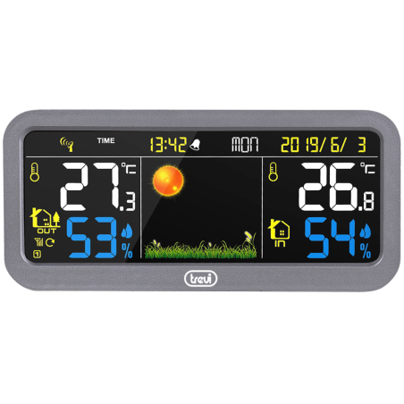 ESTACION METEOROLOGICA TREVI ME 3P20 RC PANTALLA A COLOR Y SENSOR EXTERNO