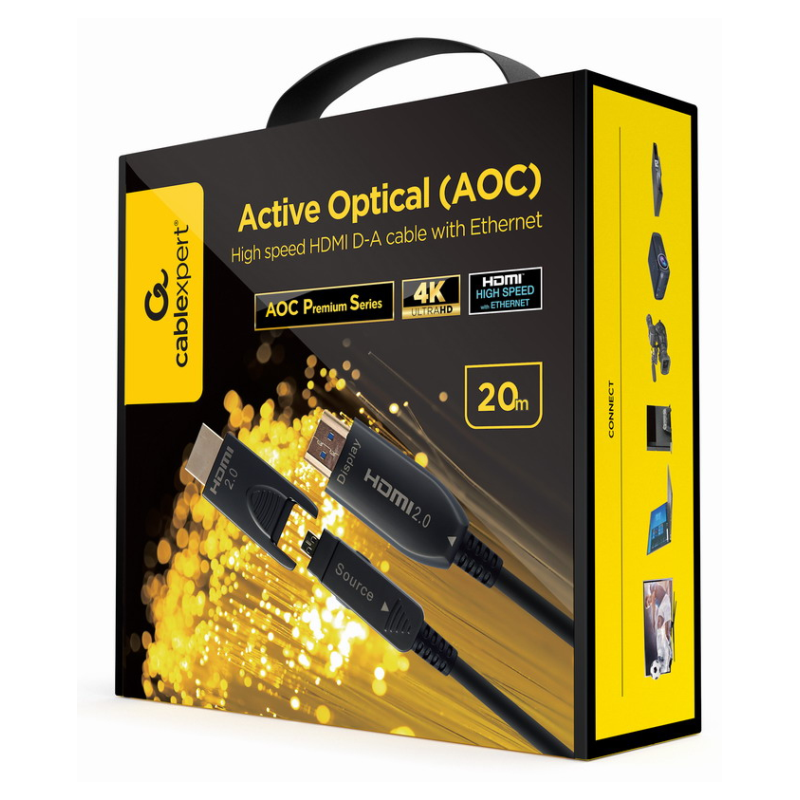 CABLE HDMI GEMBIRD D A ALTA VELOCIDAD ETHERNET AOC ARMORED SERIES 30M