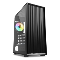 CAJA GAMING SHARKOON VK3 RGB ATX NEGRO 2XUSB 1XTRRS SN FUENTE